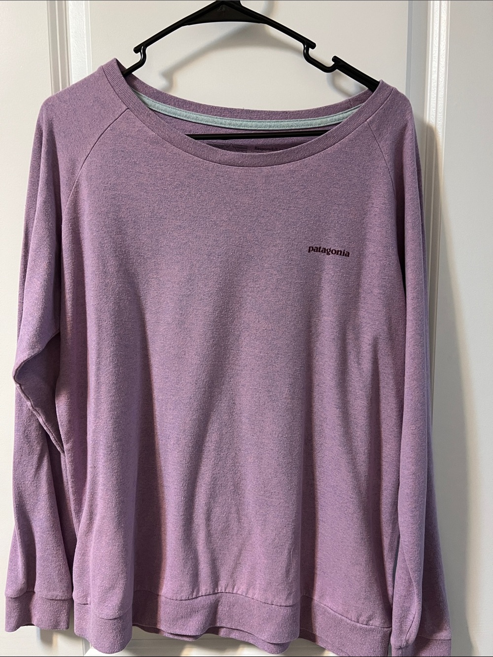 Patagonia Heathered Lilac Crewneck shirt